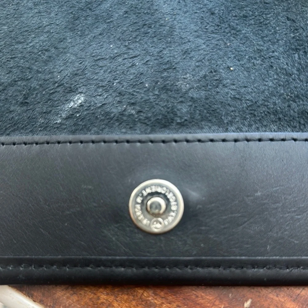 Coach Black Messenger Bag with Textured Finish